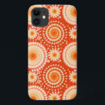 Capa Para iPhone Da Case-Mate Torres estéreis e pinhões, laranja-mandarina<br><div class="desc">Impulso fractal gerado digitalmente e gráfico pinroda em tons de laranja pálido até tangerina profunda,  acentuado com branco e pêssego</div>