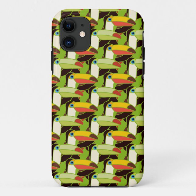 Capa Para iPhone Da Case-Mate Toucans colorido (Verso)