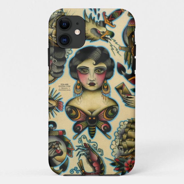 Capa Para iPhone Da Case-Mate traça aciganada da menina (Verso)