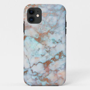 Capa Para iPhone Da Case-Mate Trendy Brown E Blue Marble Claro