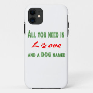 Capa Para iPhone Da Case-Mate Tudo que você precisa é amor e um cão nomeado