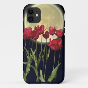 Capa Para iPhone Da Case-Mate Tulipas & caixa vermelhas do iPhone 5 da arte da