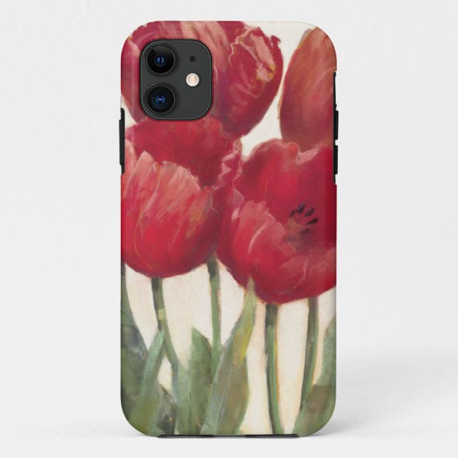 Capa Para iPhone Da Case-Mate Tulipas do rubi (Verso)