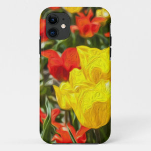 Capa Para iPhone Da Case-Mate Tulipas Vermelhas e Amarelas
