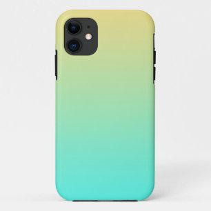 Capa Para iPhone Da Case-Mate Turquesa de Fundo Gradiente de Pastel Amarelo