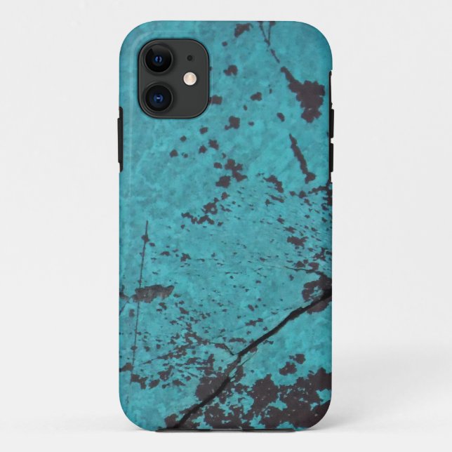Capa Para iPhone Da Case-Mate Turquoise Blue Rusted (Verso)