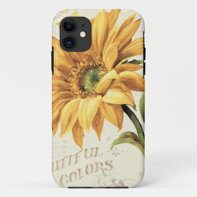 Capa Para iPhone Da Case-Mate Um girassol na flor completa (Verso)