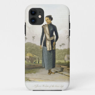 Capa Para iPhone Da Case-Mate Uma mulher de Javan da classe mais baixa, chapeia