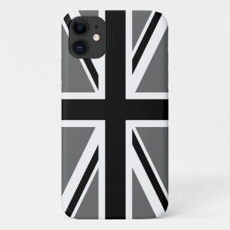 Capa Para iPhone Da Case-Mate Union Jack Preto e Branco Cinza
