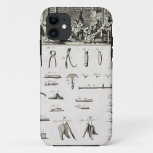Capa Para iPhone Da Case-Mate Uns calçados e um bootmaker e suas ferramentas,