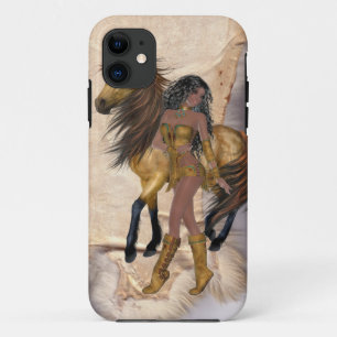 Capa Para iPhone Da Case-Mate Ureinwohner-Prinzessin und Pferd