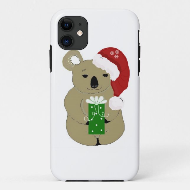 Capa Para iPhone Da Case-Mate Urso Coala de Natal (Verso)