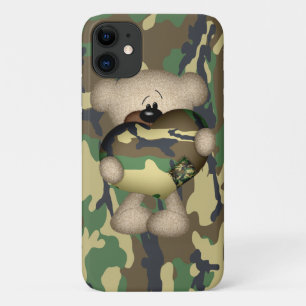 Capa Para iPhone Da Case-Mate Urso de Teddy Militar do Coração Camo