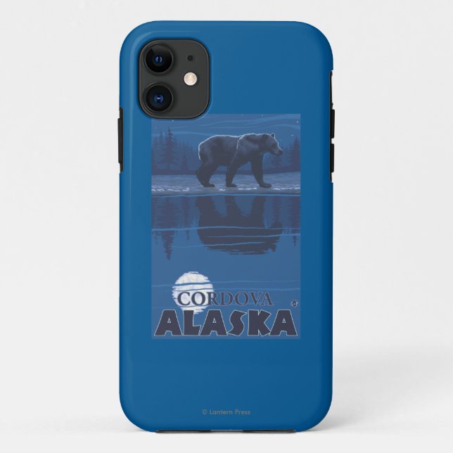 Capa Para iPhone Da Case-Mate Urso no luar - Cordova, Alaska (Verso)