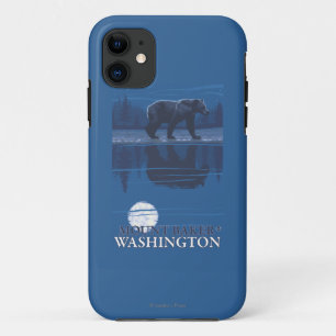 Capa Para iPhone Da Case-Mate Urso no luar - padeiro da montagem, Washington