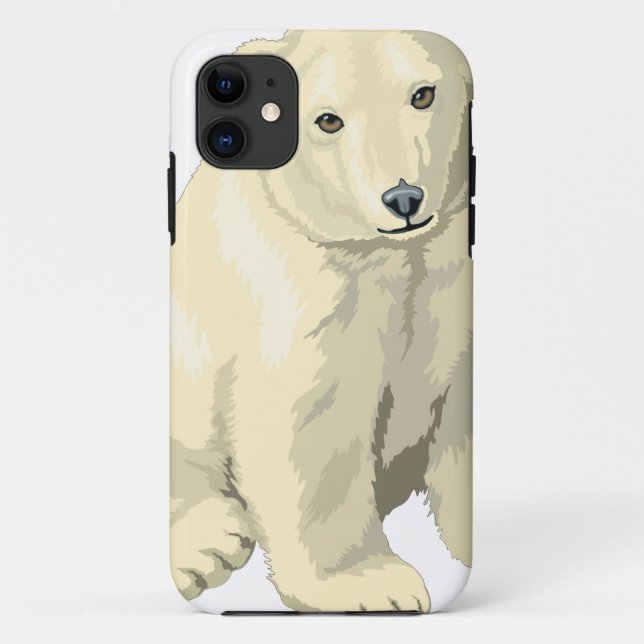 Capa Para iPhone Da Case-Mate Urso Polar do fofinho (Verso)