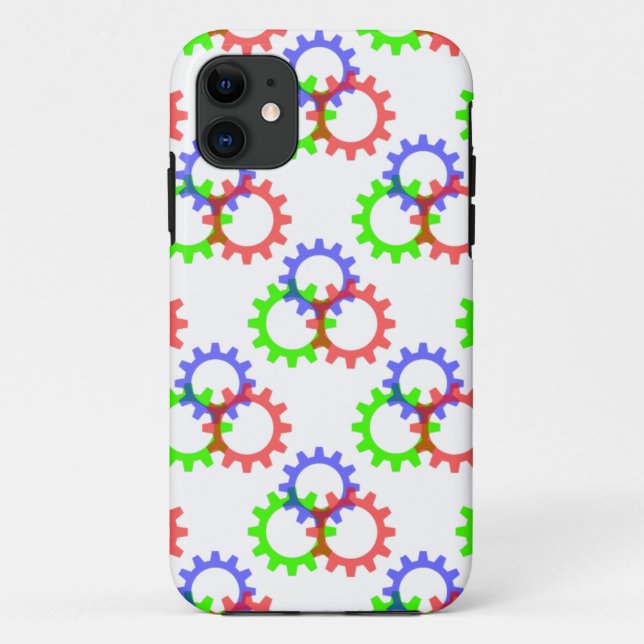 Capa Para iPhone Da Case-Mate Ursos vermelhos, verdes e azuis (Verso)