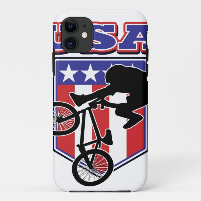 Capa Para iPhone Da Case-Mate USA BMX Biker (Verso)