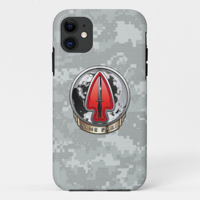 Capa Para iPhone Da Case-Mate USASOC [Novo DUI] (Verso)