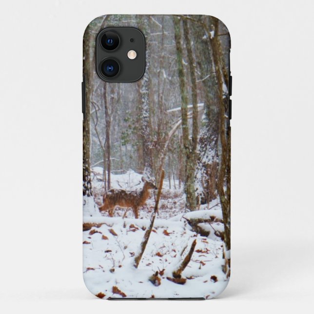 Capa Para iPhone Da Case-Mate Veado na neve cai (Verso)