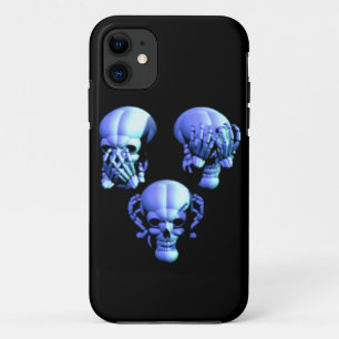 Capa Para iPhone Da Case-Mate Veja, Ouça, Fale Sem Skulls Mau iPhone 5G Case