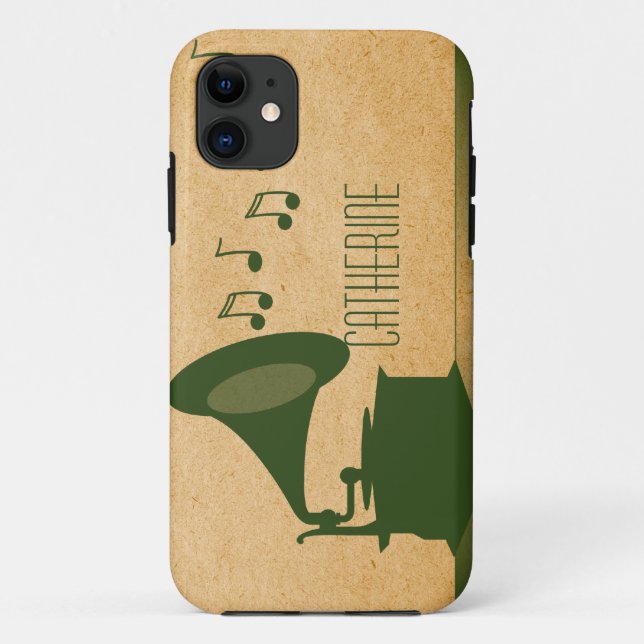 Capa Para iPhone Da Case-Mate Verdadeiro Gramofone BT ID iPhone 5 Case (Verso)