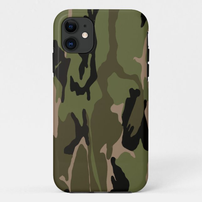 Capa Para iPhone Da Case-Mate Verde de caçador Camo (Verso)
