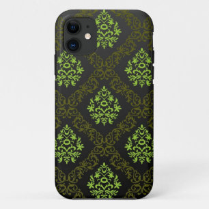Capa Para iPhone Da Case-Mate Verde floral do papel de parede