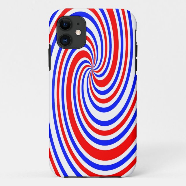 Capa Para iPhone Da Case-Mate Vermelho, branco e azul (Verso)