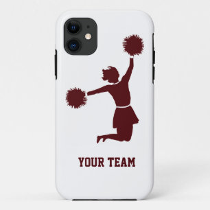 Capa Para iPhone Da Case-Mate Vermelho da silhueta do cheerleader no iPhone 5