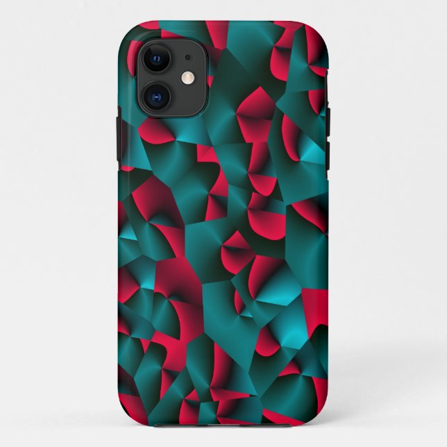 Capa Para iPhone Da Case-Mate Vermelho e ciano (Verso)