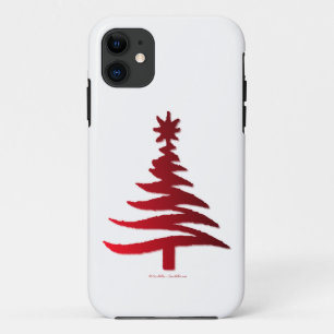 Capa Para iPhone Da Case-Mate Vermelho Impressão de Estêncil de Árvore de Nat