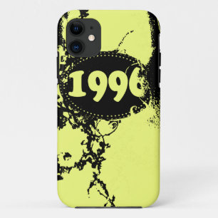 Capa Para iPhone Da Case-Mate Vintage 1996 Aniversário e Desde (Amarelo, Preto)