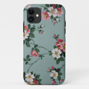 Capa Para iPhone Da Case-Mate vintage azul do iPhone 5/5s floral