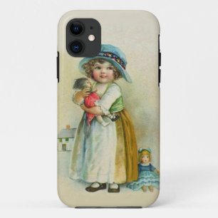 Capa Para iPhone Da Case-Mate Vintage Little Girl Chubby Cheira Bonecas De Chapé