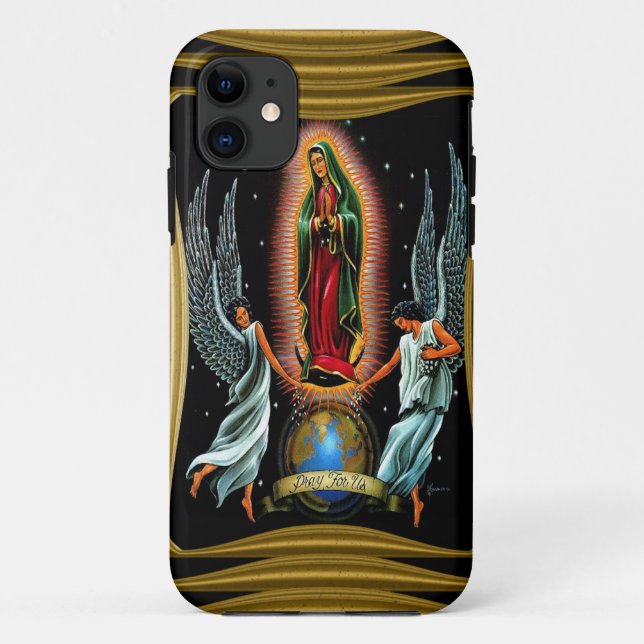 Capa Para iPhone Da Case-Mate Virgen de Guadalupe (com anjos) (Verso)