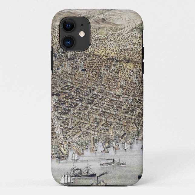 Capa Para iPhone Da Case-Mate Vista de San Francisco, 1878 (Verso)