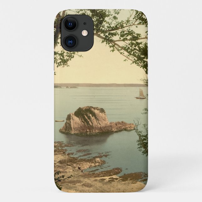 Capa Para iPhone Da Case-Mate Vista de Tenby, Pembrokeshire, Wales (Verso)