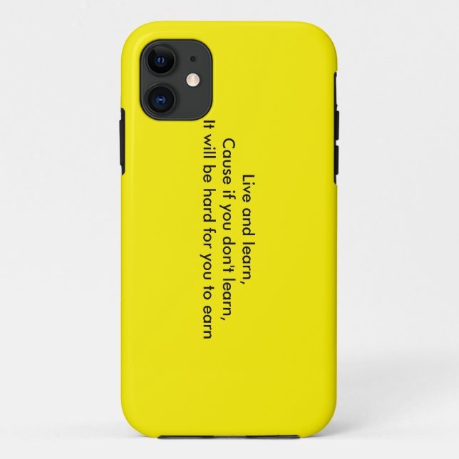 Capa Para iPhone Da Case-Mate Viver e aprender (Verso)