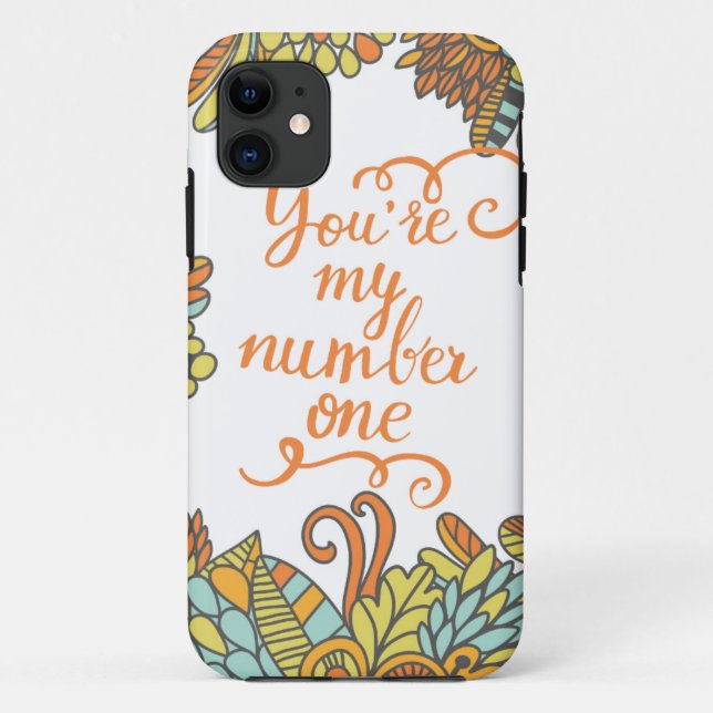 Capa Para iPhone Da Case-Mate Você é meu número um (Verso)