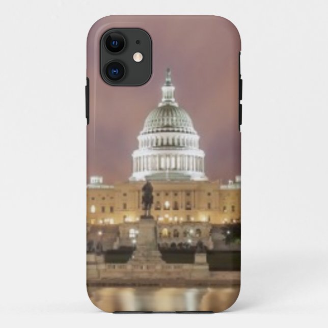 Capa Para iPhone Da Case-Mate Washington DC, construção do Capitólio (Verso)