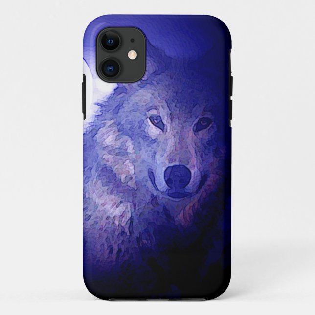 Capa Para iPhone Da Case-Mate Wolf & Blue Night iPhone 5 Case (Verso)