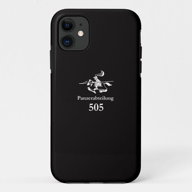 CAPA PARA iPhone DA Case-Mate WW2ドイツ軍第505重戦車大隊（ブラック） (Verso)