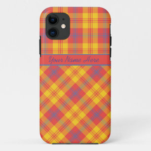 Capa Para iPhone Da Case-Mate Xadrez diagonal vermelha, alaranjada, amarela e