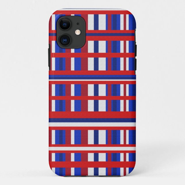 Capa Para iPhone Da Case-Mate Xadrez Patriot (Verso)
