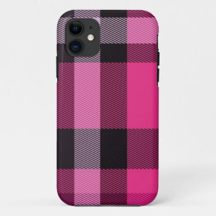 Capa Para iPhone Da Case-Mate Xadrez rosa e preta