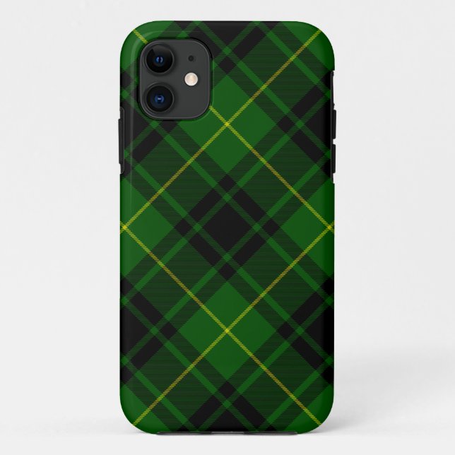 Capa Para iPhone Da Case-Mate Xadrez verde MacArthur tartan (Verso)