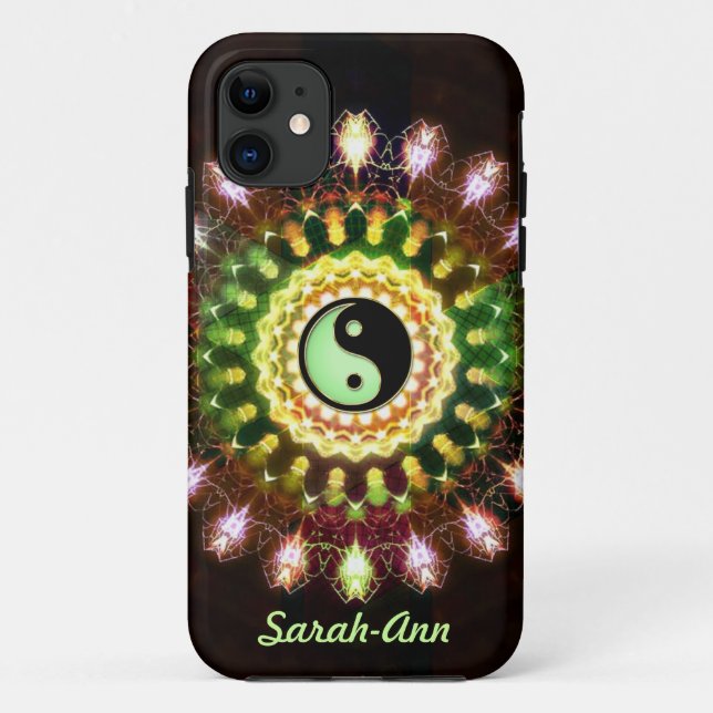 Capa Para iPhone Da Case-Mate Yin Yang Fireworks Mandala iPhone 5 Cobrir (Verso)