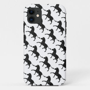 Capa Para iPhone Da Case-Mate Zebra Black e Cinza Silhouter