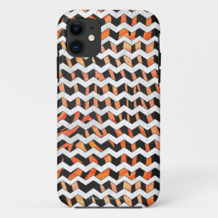 Capa Para iPhone Da Case-Mate Zebra Black e Orange Impressão